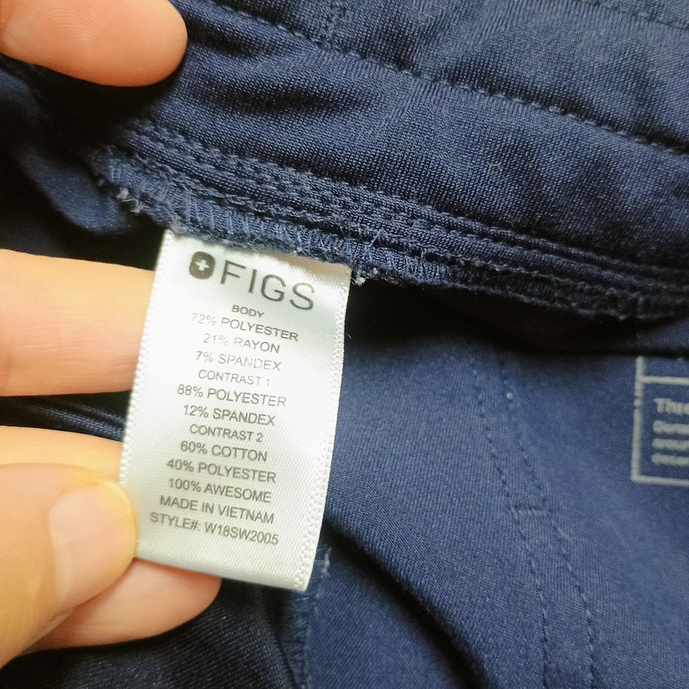 Figs Zamora Navy Blue Jogger Technical Scrub Pants L - Picture 6 of 7
